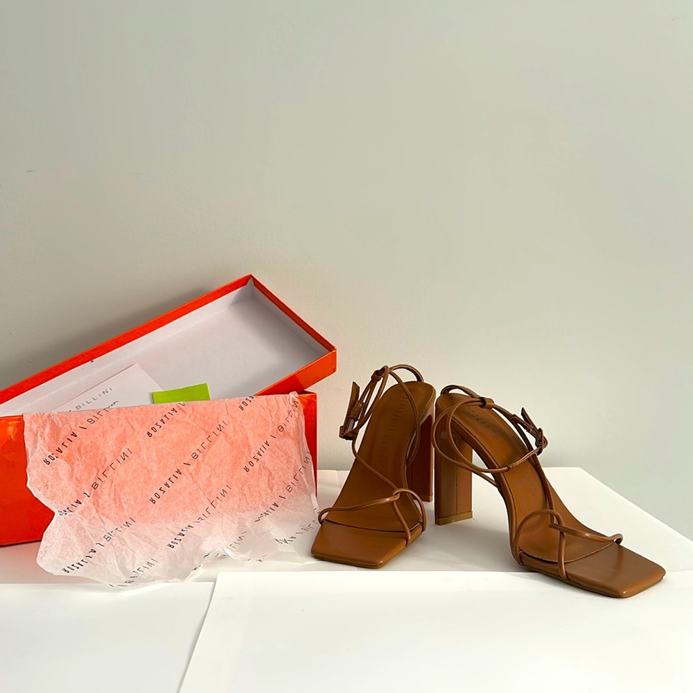 Rozalia Russian X Billini The Block Heel Toffee Tan Size 6